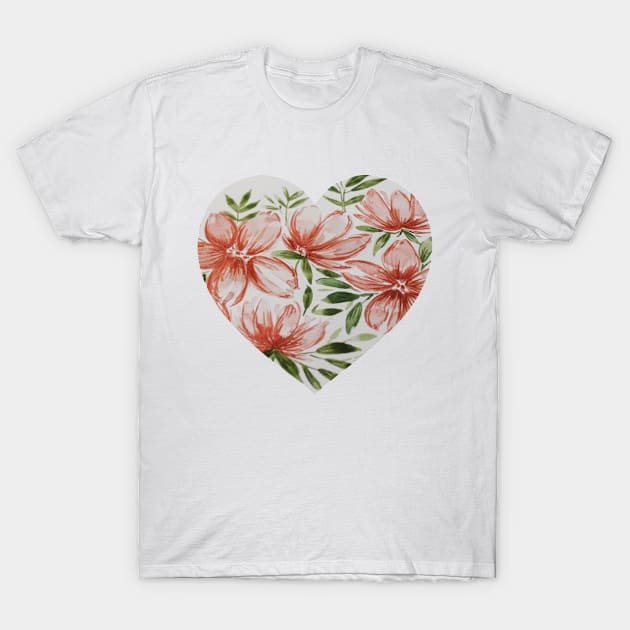 Floral print T-Shirt by HeartTees